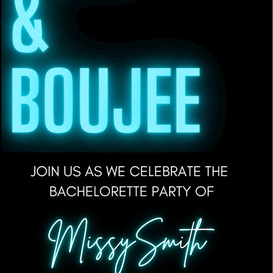 Bach and Bougie Bachelorette Invitation, Bachelorette Party Invite