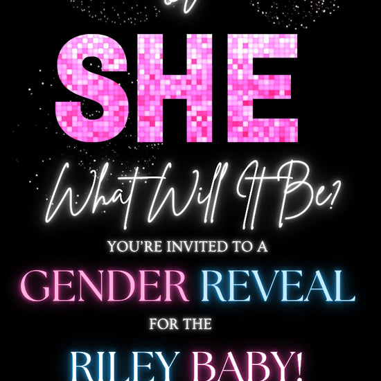 Gender Reveal Party Video Invite