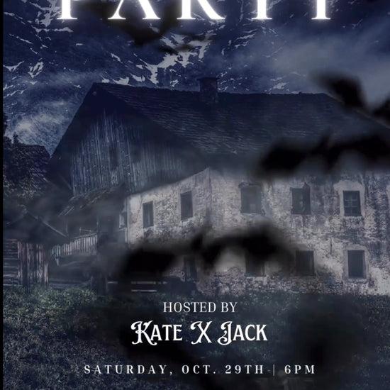 Halloween Video Invitation, Haunted Mansion Halloween Invitation