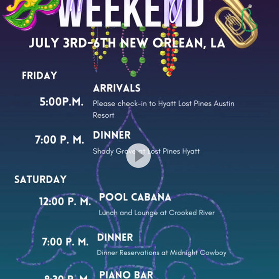 New Orleans Weekend Itinerary Template