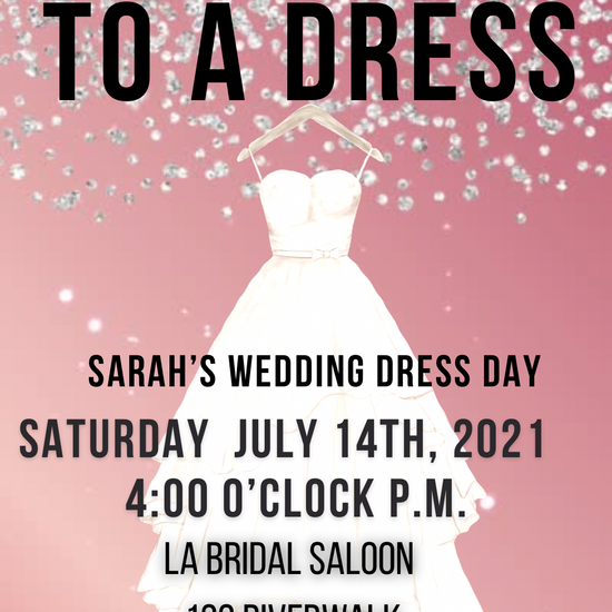 Wedding Dress Shopping Invitation, Video Invite, Bridal Party Dress Shopping Invite