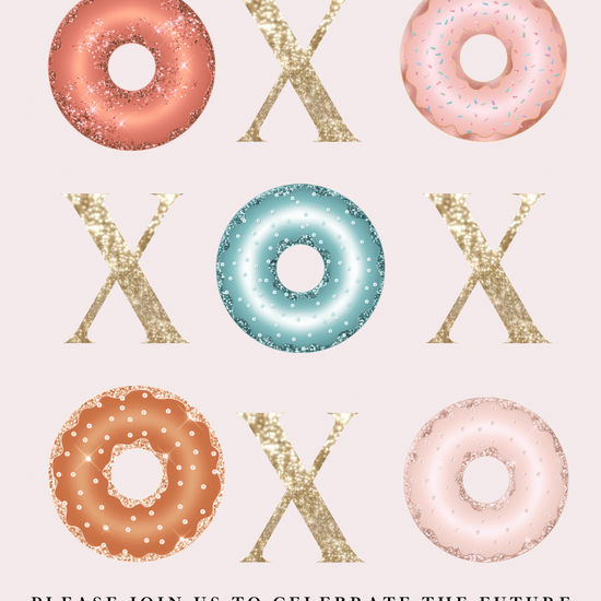 donut shower invitation 
