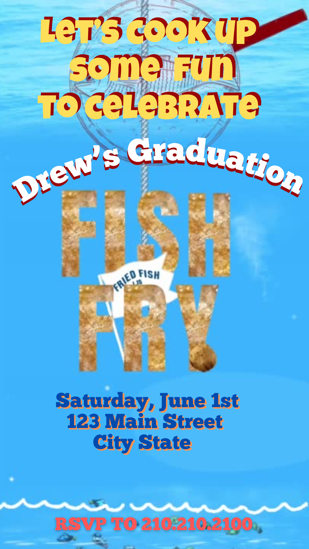 Fish Fry Video Invitation, Fish Fry Fundraiser