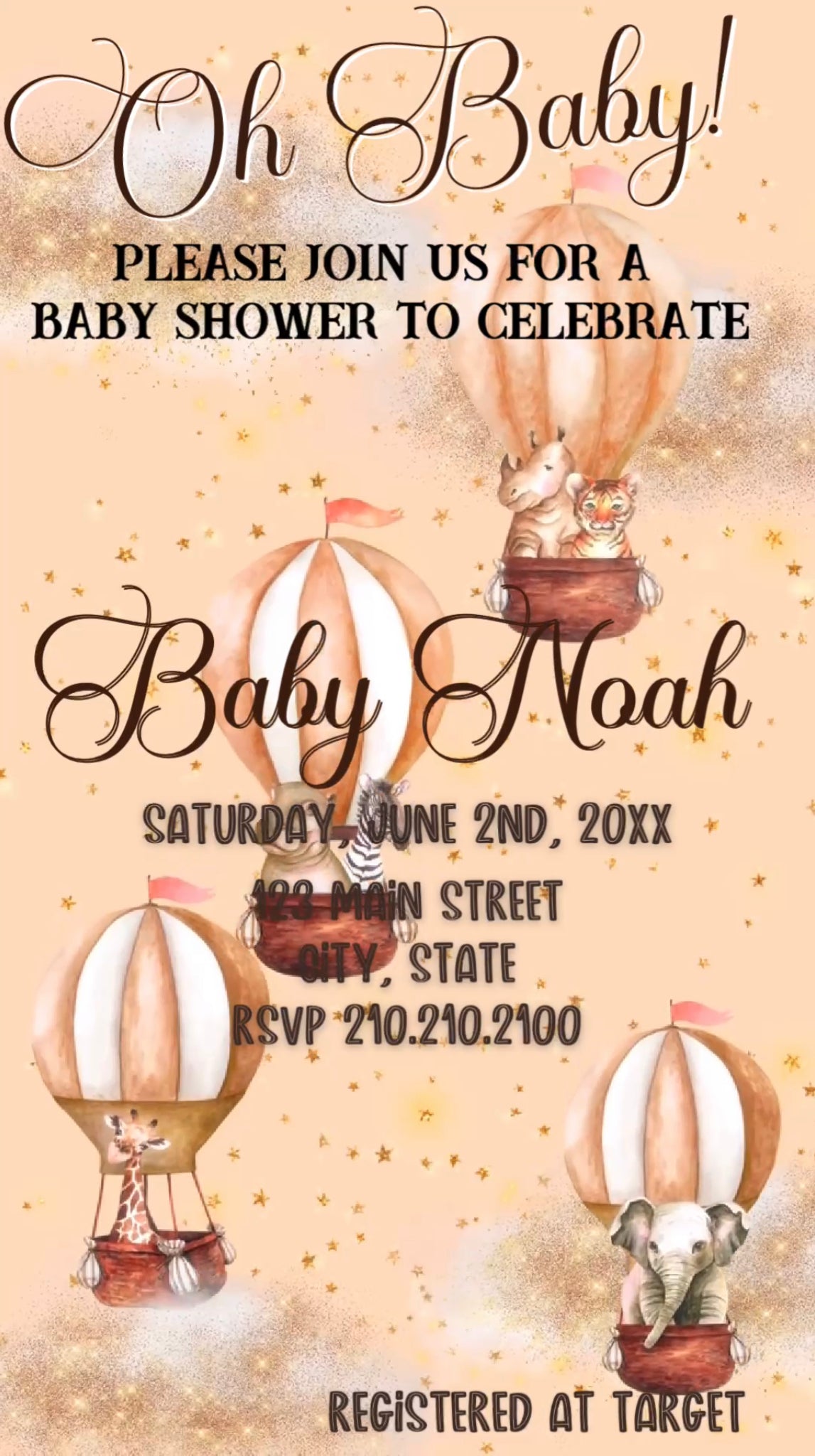 Noah’s Ark Baby Shower Video Invitation
