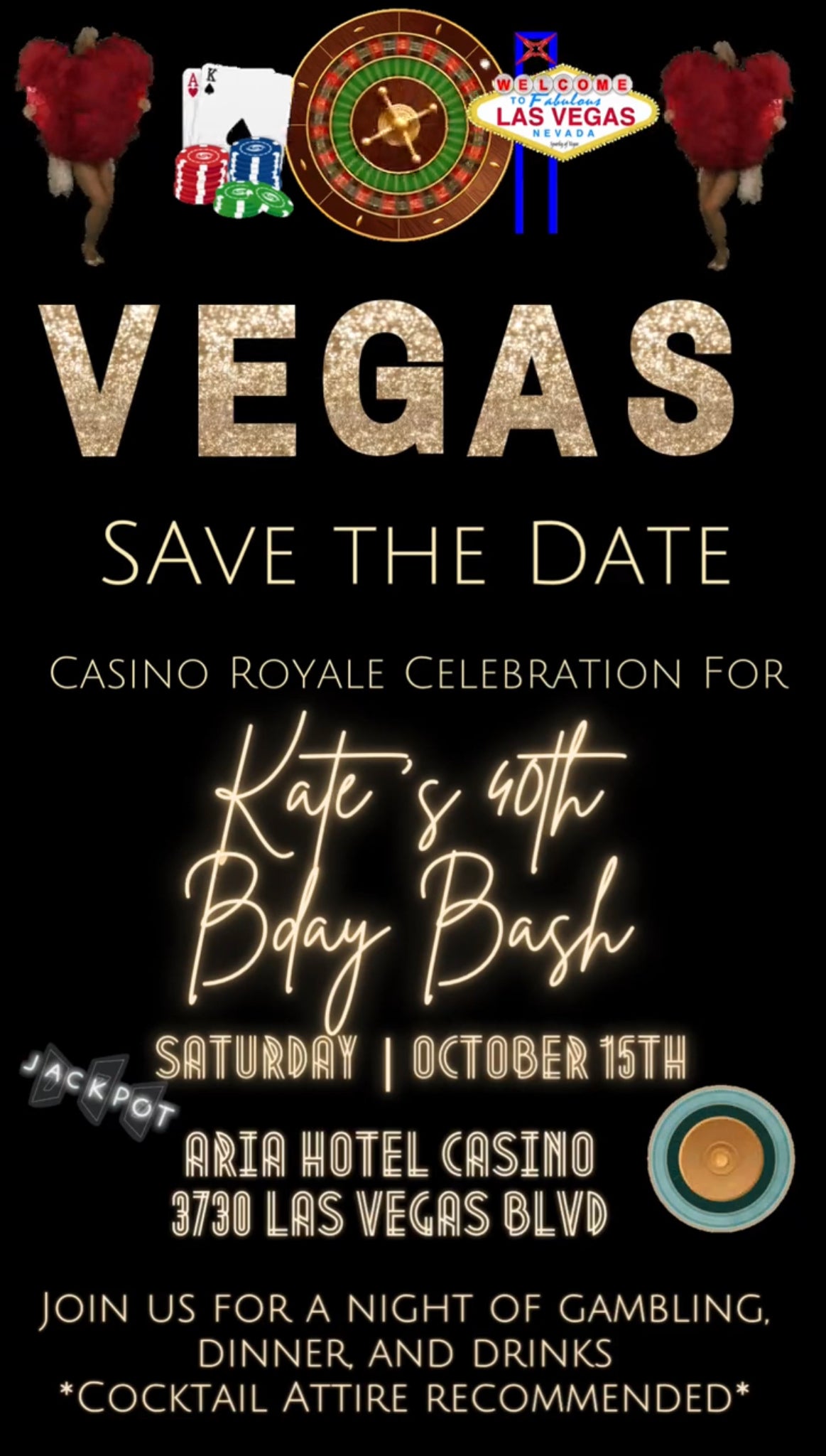 Las Vegas Video Invitation, Casino Video Invitation