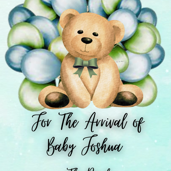 Teddy Bear Baby Shower Video Invitation, We can bearly wait Boy baby shower
