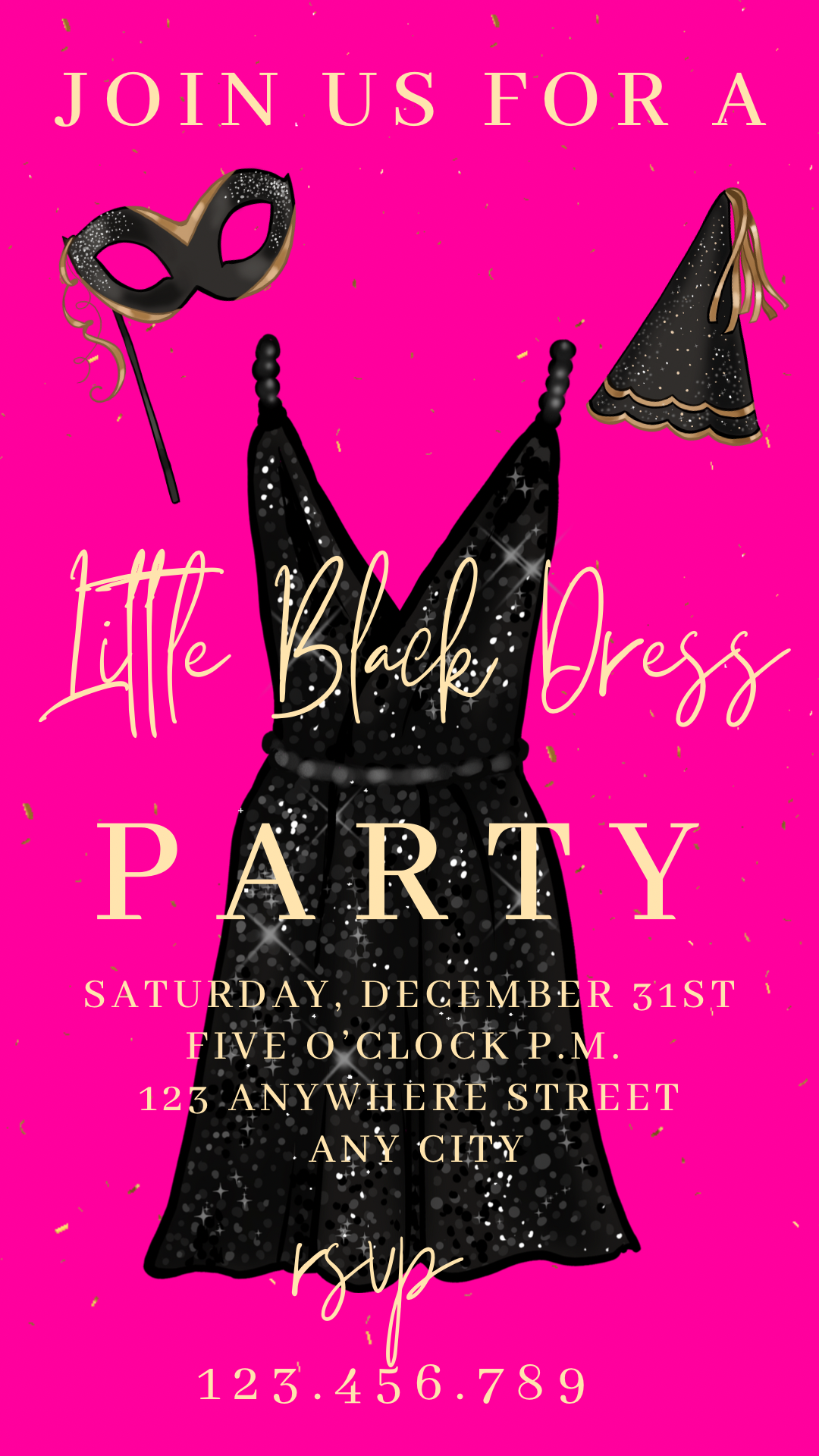 Little Black Dress Video Invite